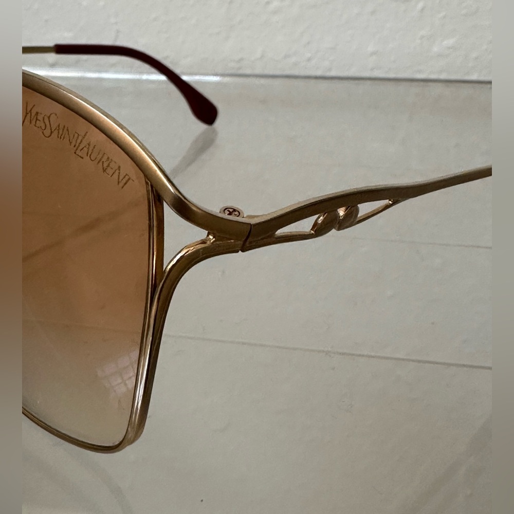 Vintage Yves Saint Laurent Paris Sunglasses - Late 1970s Early 80s Studio 54 Era - Picture 7 of 11